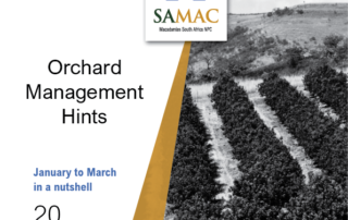 Orchard Management Hints - page one